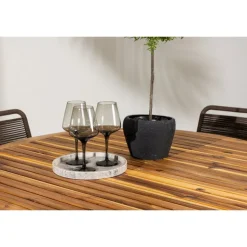 Lumpur Havesæt Ø120 med 4 x Brune Lindos havestole