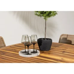 Lumpur havesæt Ø120 med 4 x Lindos Havestole