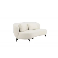 Luna 3 personers Sofa - Sort og Hvid
