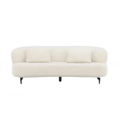 Luna 3 personers Sofa - Sort og Hvid