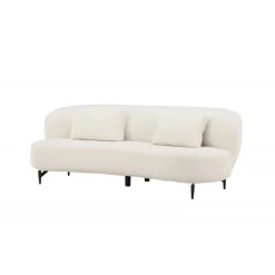 Luna 3 personers Sofa - Sort og Hvid