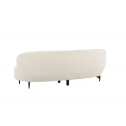 Luna 3 personers Sofa - Sort og Hvid
