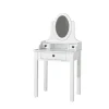 Makeupbord med spejl – Amori, hvid