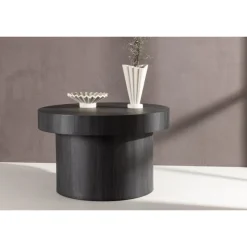 Malung Rund Sofabord Ø80cm - Sort
