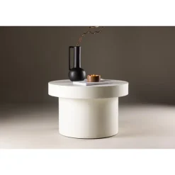 Malung Sofabord Ø80 cm - Hvid