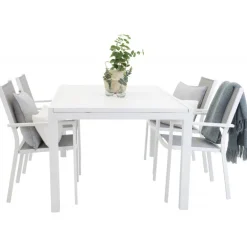 Marbella Loungesæt - Havemøbelsæt - Sort,Hvid