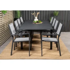 Marbella Loungesæt - Havemøbelsæt - Sort,Grå