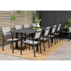 Marbella Loungesæt - Havemøbelsæt - Sort,Grå