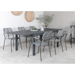 Marbella t Loungesæt - Havemøbelsæt - Sort,Grå