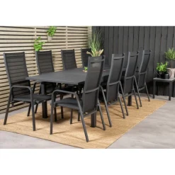 Marbella t Loungesæt - Havemøbelsæt - Sort