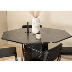 Marbs Rundt Spisebordssæt - Sort