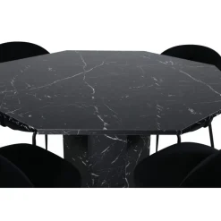Marbs Rundt Spisebordssæt - Sort