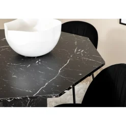 Marbs Rundt Spisebordssæt - Sort