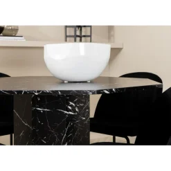 Marbs Rundt Spisebordssæt - Sort