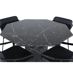 Marbs Rundt Spisebordssæt - Sort