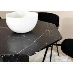 Marbs Rundt Spisebordssæt - Sort