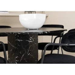 Marbs Rundt Spisebordssæt - Sort