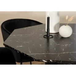 Marbs Rundt Spisebordssæt - Sort