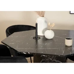 Marbs Rundt Spisebordssæt - Sort