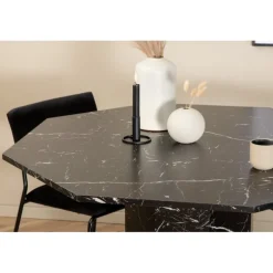 Marbs Rundt Spisebordssæt - Sort