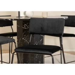 Marbs Rundt Spisebordssæt - Sort