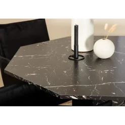 Marbs Rundt Spisebordssæt - Sort