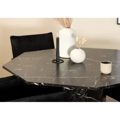 Marbs Rundt Spisebordssæt - Sort