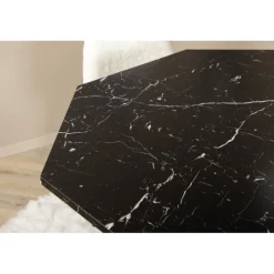 Marbs Rundt Spisebordssæt - Sort og Hvid