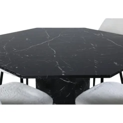 Marbs Rundt Spisebordssæt - Sort og Hvid