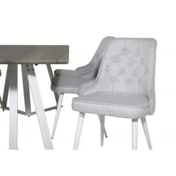 Marina e Spisebordssæt - Lysegrå, Natur og Hvid