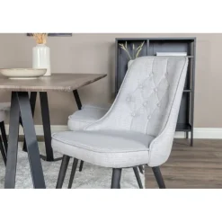 Marina e Spisebordssæt - Sort, Lysegrå og Natur