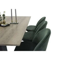 Marina e Spisebordssæt - Sort og Grøn og - Grå