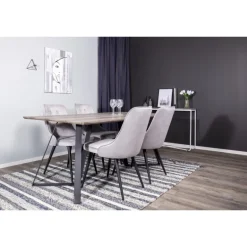 Marina e Spisebordssæt - Sort og Lysegrå