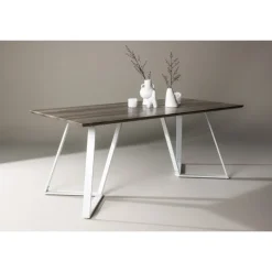 Marina Spisebord - Grå og Hvid