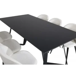 Marina Spisebordssæt - Beige og Sort