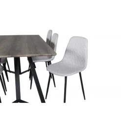 Marina Spisebordssæt - Sort og Grå