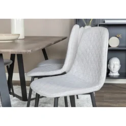 Marina Spisebordssæt - Sort og Grå