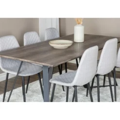 Marina Spisebordssæt - Sort og Grå