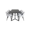 Marina Spisebordssæt - Sort og Lysegrå