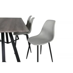 Marina Spisebordssæt - Sort og Grå