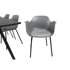 Marina Spisebordssæt - Sort og Grå