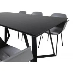 Marina Spisebordssæt - Sort og Grå