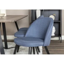 Marina Spisebordssæt - Sort og Blå og Grå