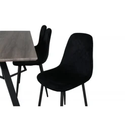 Marina Spisebordssæt - Sort og Grå