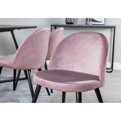 Marina Spisebordssæt - Sort og Pink