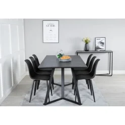 Marina Spisebordssæt - Sort