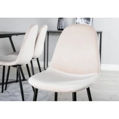 Marina t Spisebordssæt - Beige og Sort