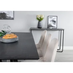 Marina t Spisebordssæt - Beige og Sort