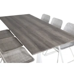 Marina t Spisebordssæt - Grå, Natur og Hvid