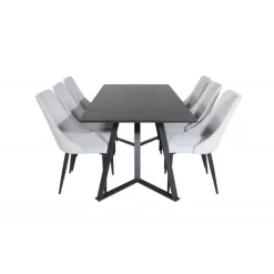 Marina t Spisebordssæt - Sort og Grå